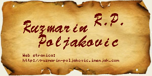 Ruzmarin Poljaković vizit kartica